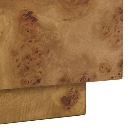 Table de chevet en bois de Tahan, couleur naturelle